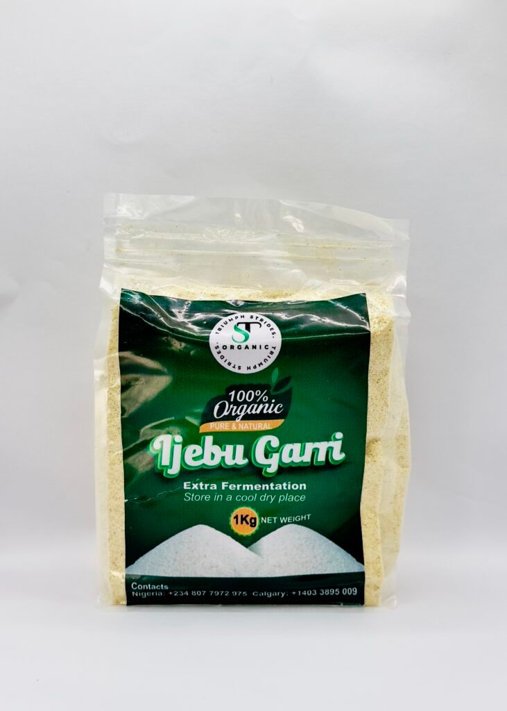 Authentic Ijebu Garri from Nigeria — finely textured sour garri made from cassava
