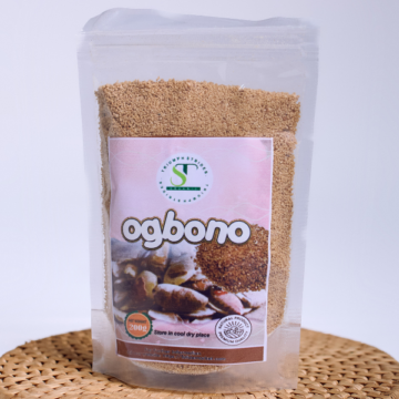 Ground ogbono seeds – Nigerian draw soup thickener for ogbono soup.
